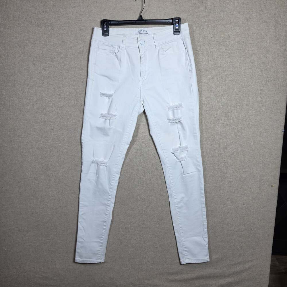 Wax Jean Los Angeles white Jeans Womens Size 9/29 measures 30" Stretch Pockets
